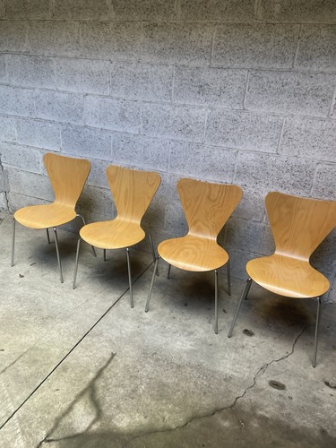 Set sedie vintage legno - 4,